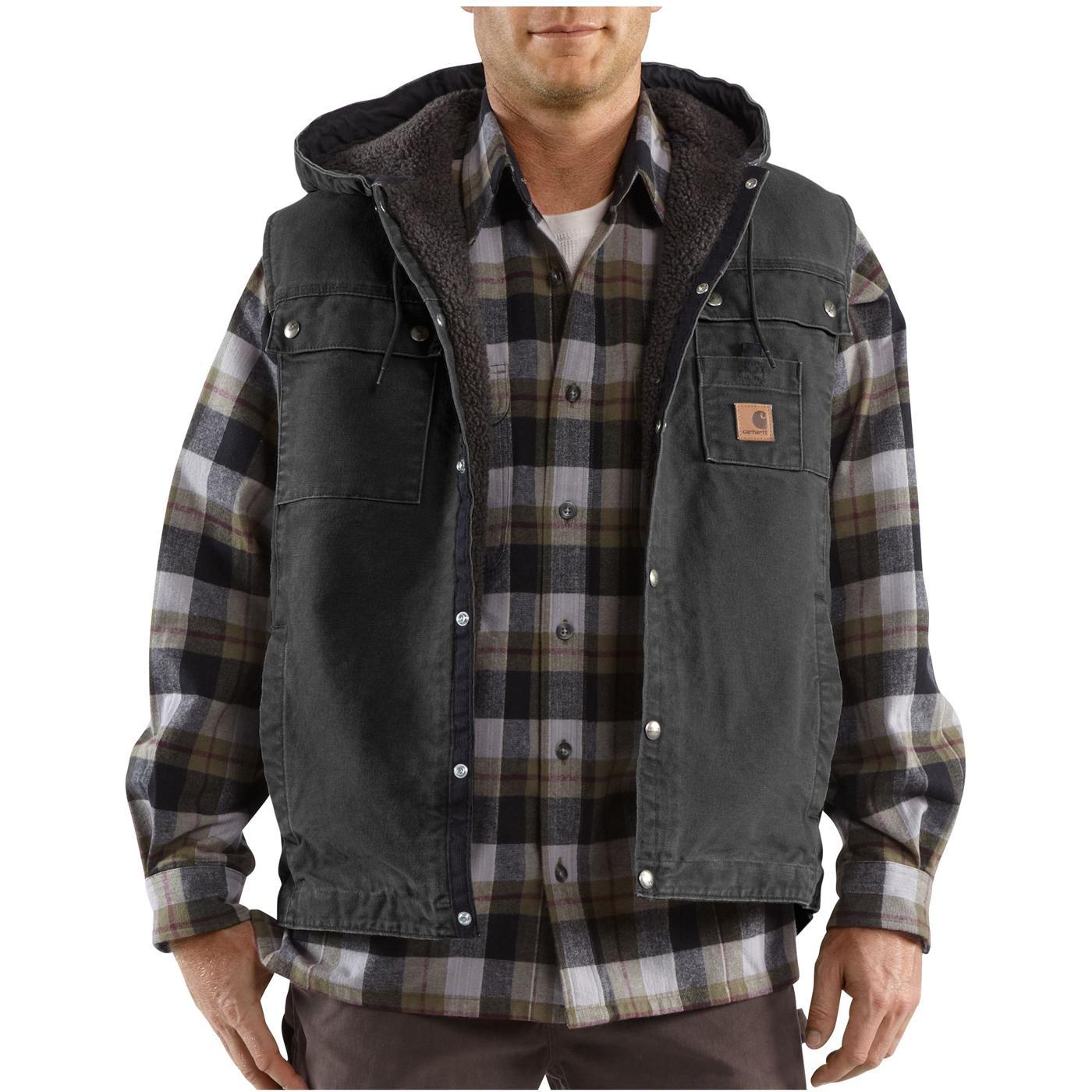 Carhartt men's sandstone vest on sale