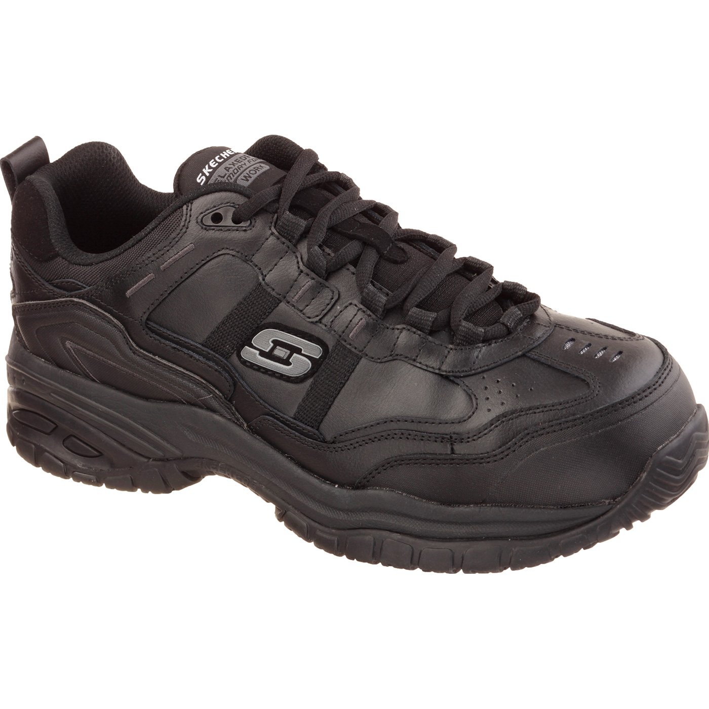 SKECHERS Work Soft Stride-Grinnel Men's Composite Toe Electrical Hazard ...