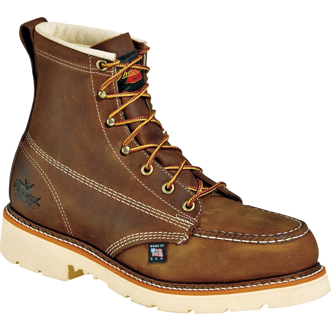 thorogood mens boots thorogood american heritage classic steel toe moc toe work thorogood mens boots thorogood american heritage classic steel toe moc toe work
