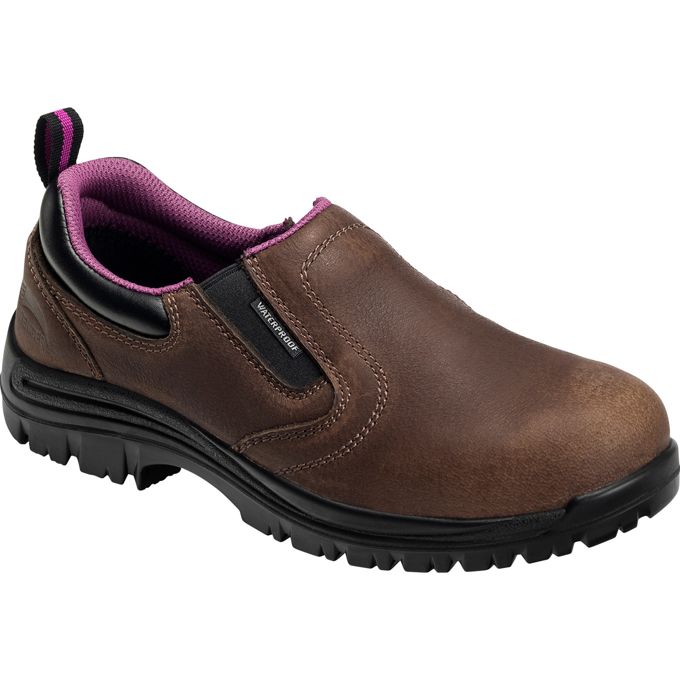 Avenger Women's Composite Toe Electrical Hazard Waterproof SlipOn Work Shoe, A7165