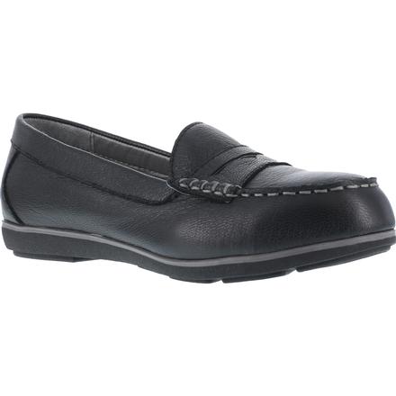 Women's Steel Toe SD Black Penny Loafer 