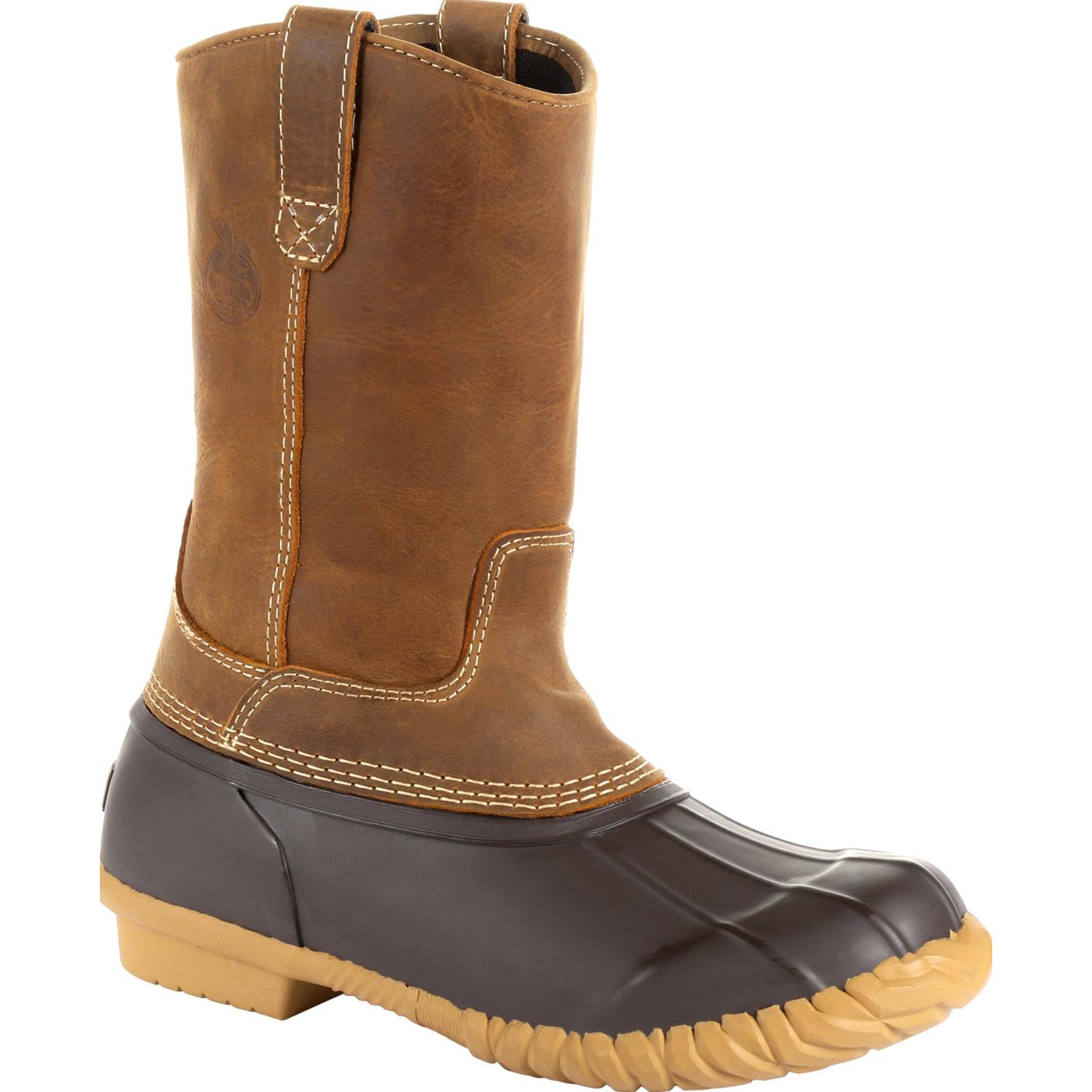 Pull on duck boots sale