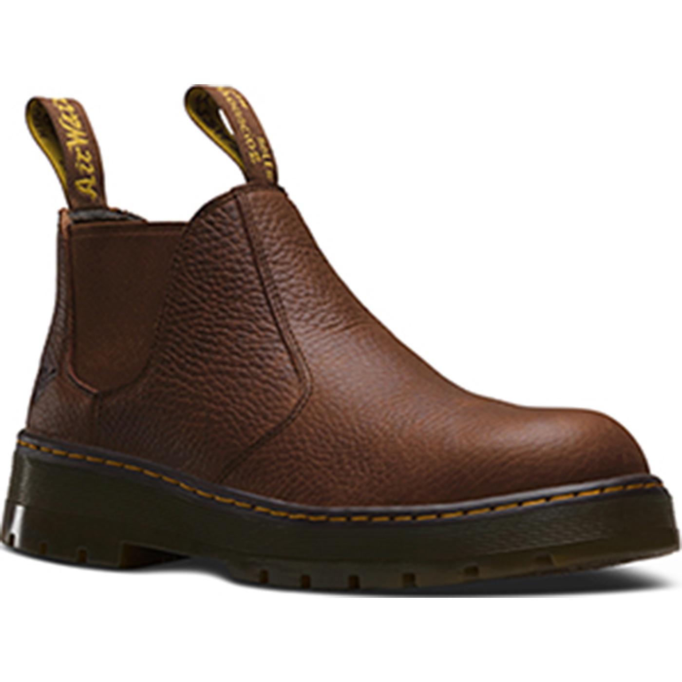 doc martens steel toe slip on