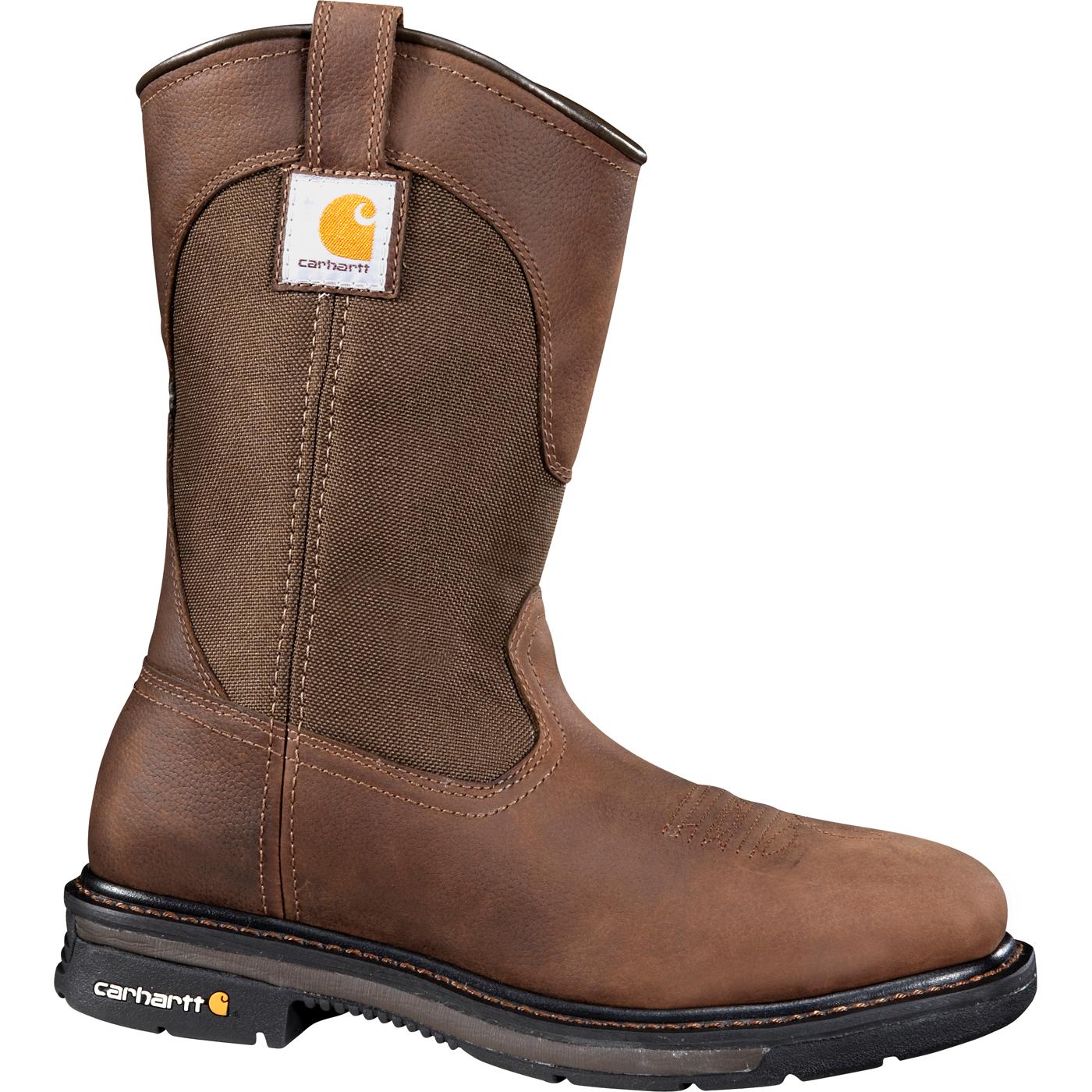 Men's Steel Toe Wellington Work Boot, Carhartt Rugged Flex